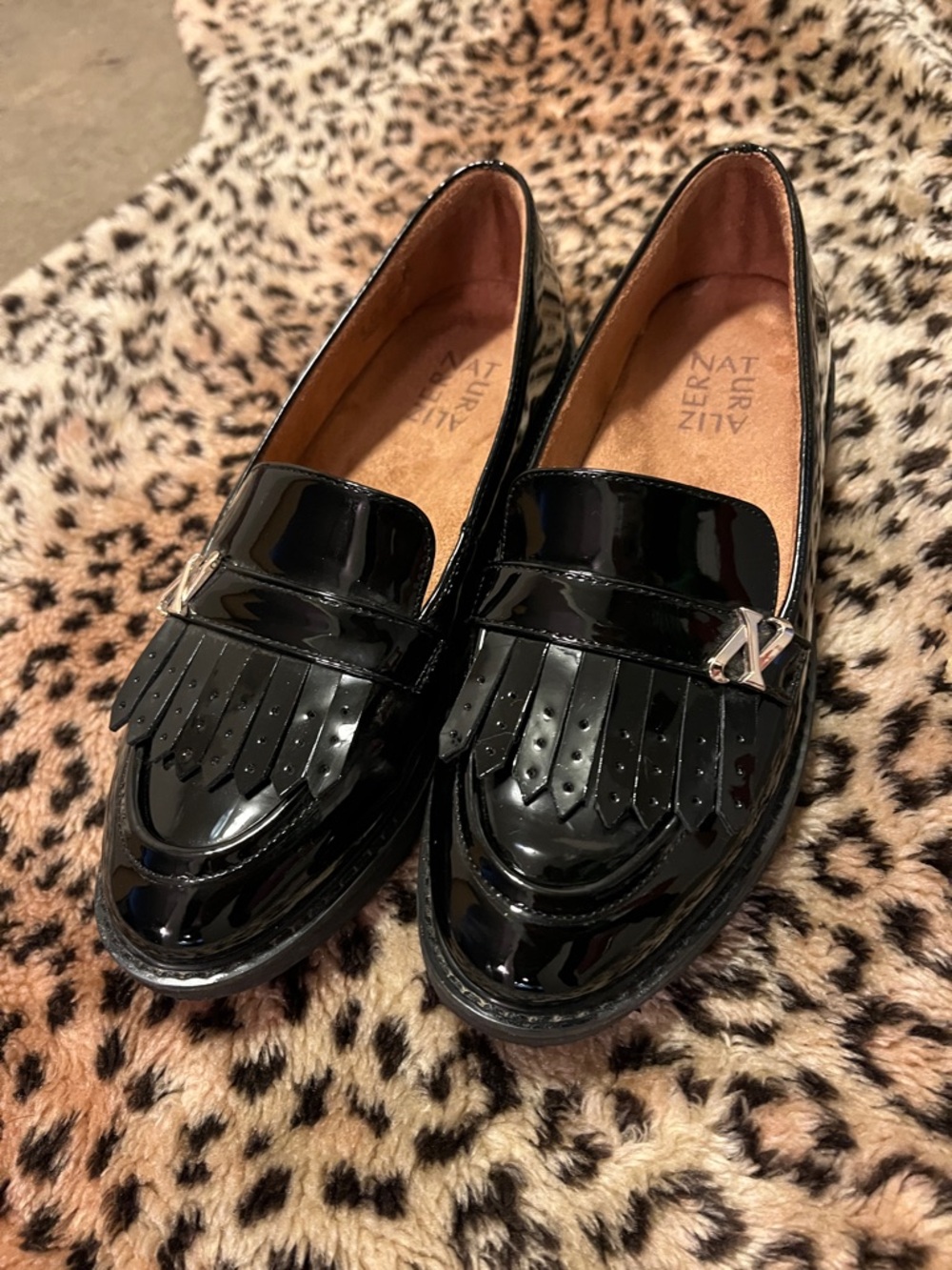 Naturalizer Black Patent Loafers